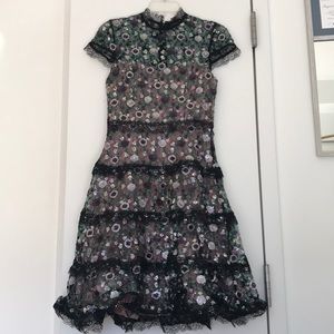Black and Purple Sequin Dress (Designer!!)